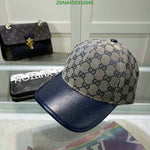 Gucci_GG_Small_Monogram_Leather_Blue_Premium_Unisex_Cap_With_Safety_Box