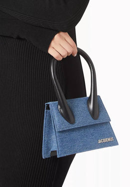 Jacquemus Le Chiquito Denim Blue With Original Box Packing