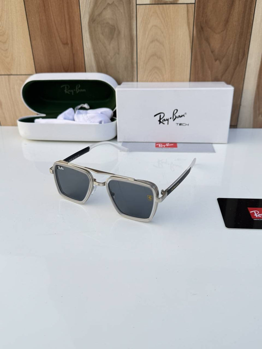 Rey ban 7333 silver white black