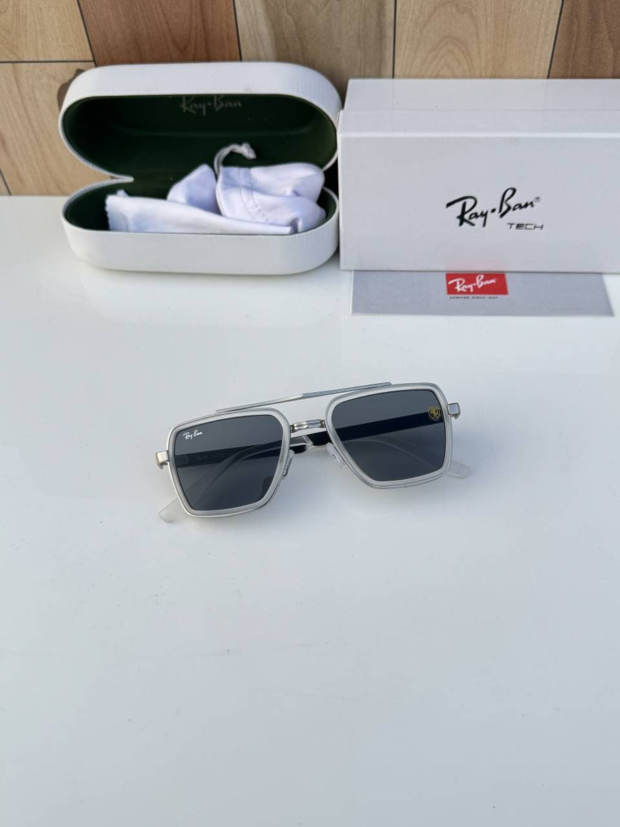 Rey ban 7333 silver white black
