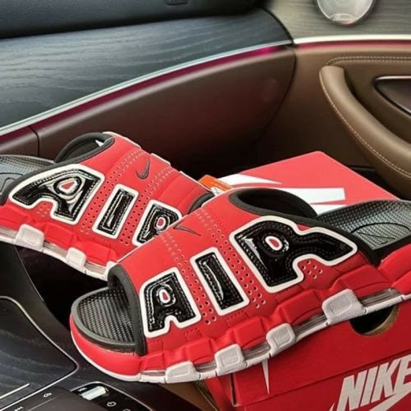 .Nikkee air uptempo slide red black