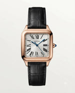 Cartier Santos Dumont Square Black Copper White Dial