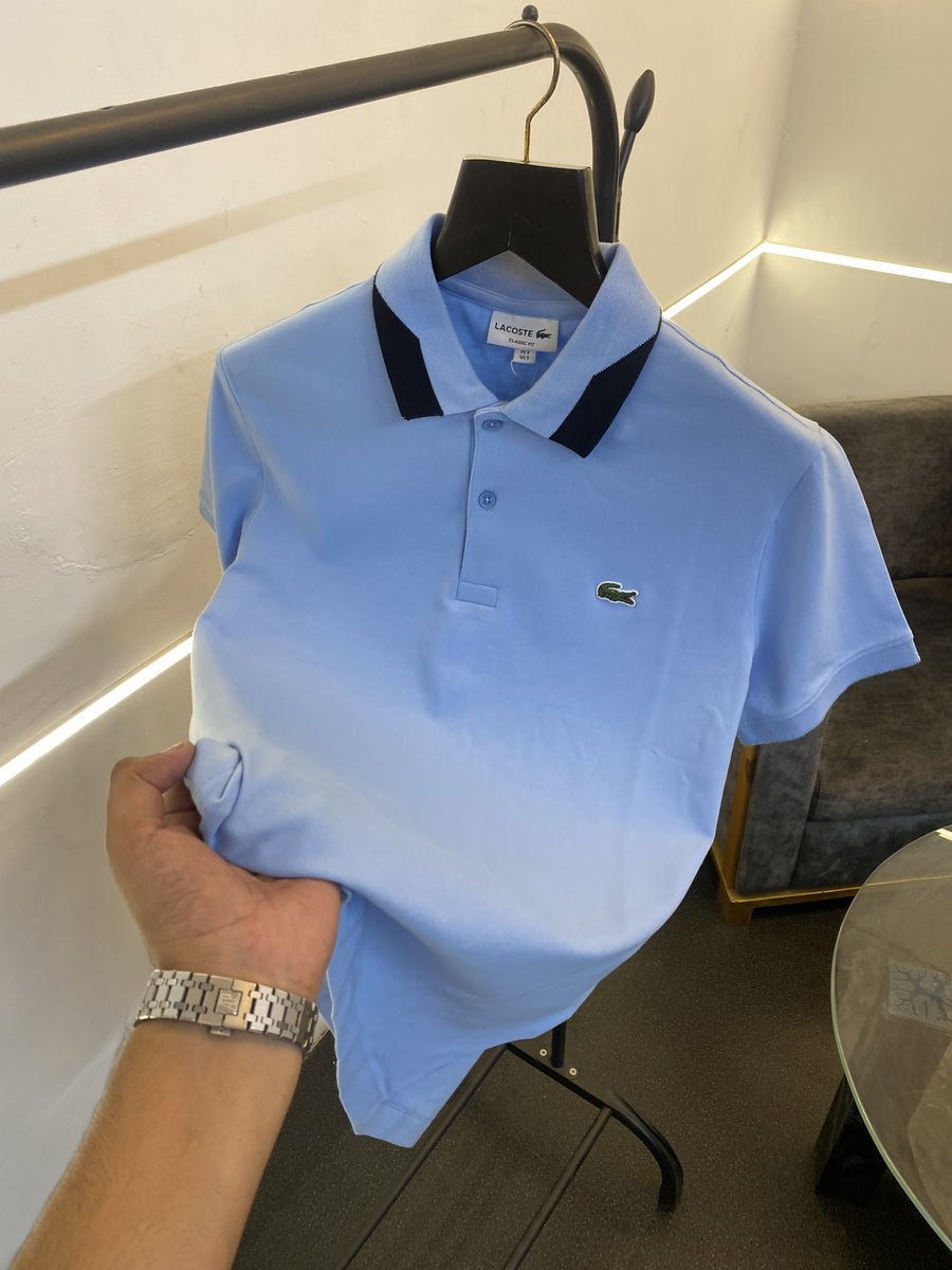 Lacoste Imported quality polo tshirt sky blue