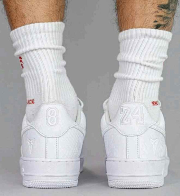 Nike Airforce 1 x Kobe Bryant white snake skin