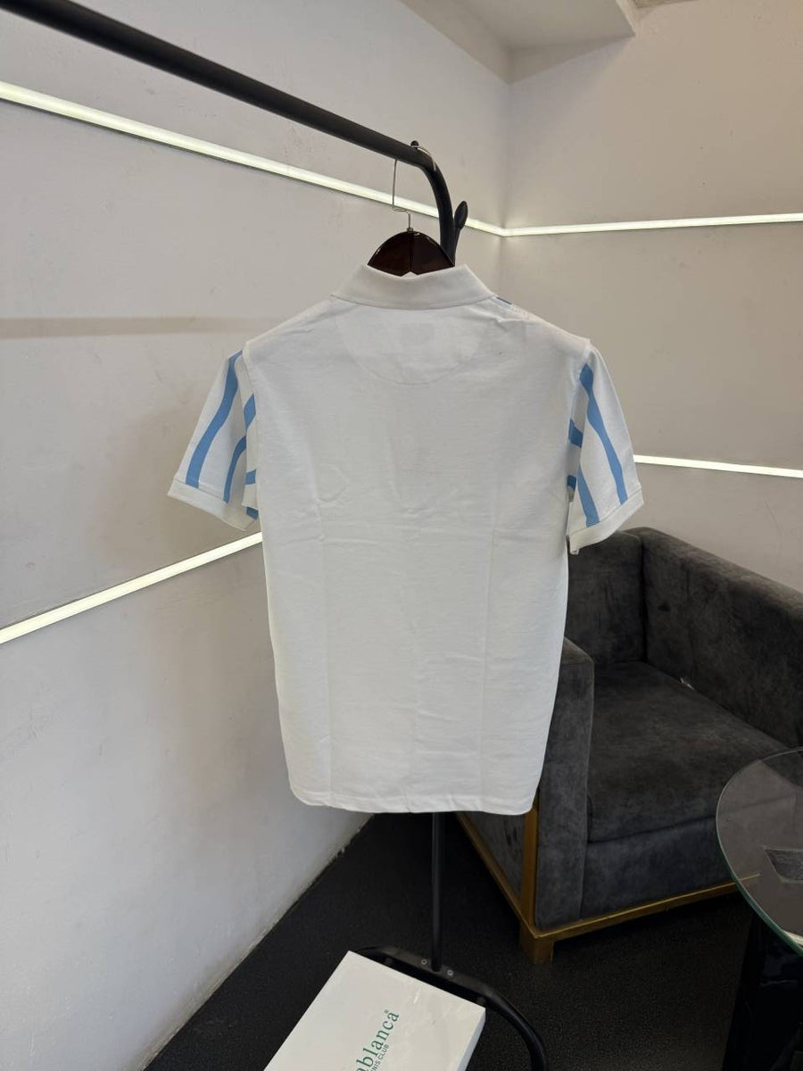 Casablanca turkey imported polo tshirt white with box