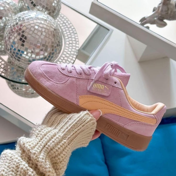 Pummaaa palermo sneakers in pink orange