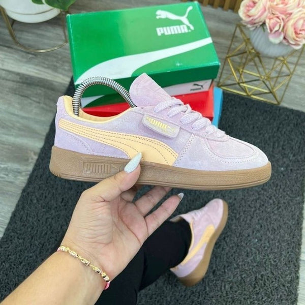 Pummaaa palermo sneakers in pink orange