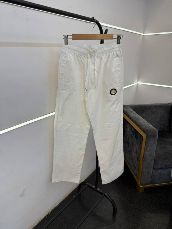 Balmain imported cord set with steel logo white