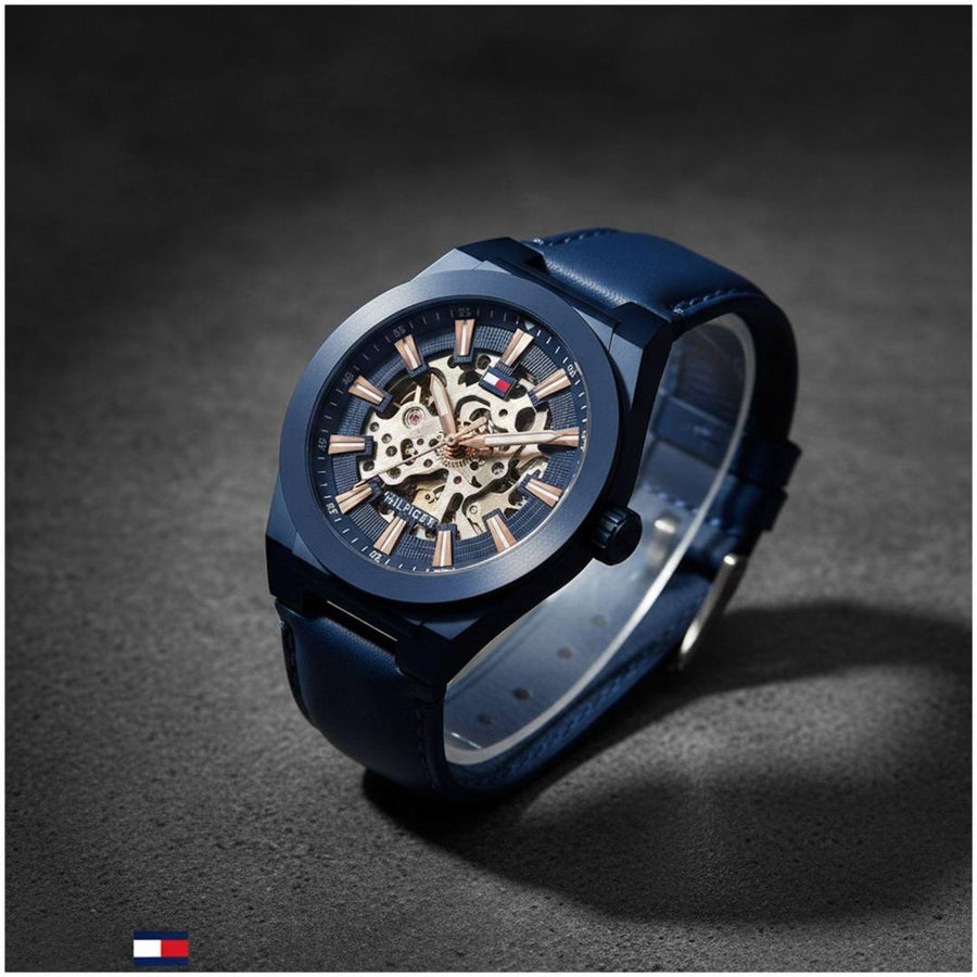 Tommy Hilfigar Automatic Skeleton Leather