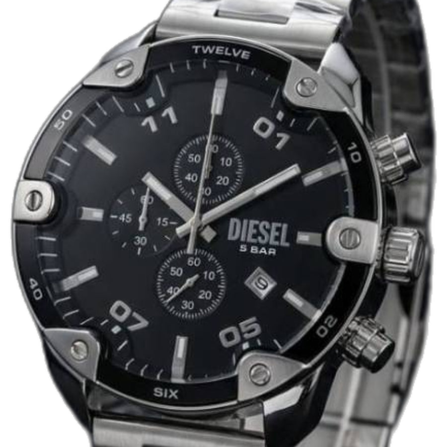 Diesel Spiked silver Black