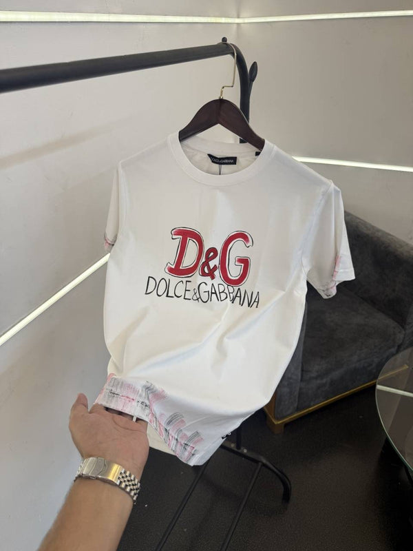 D&G turkey imported round neck tshirt white