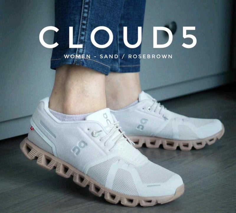 On CLOUD 5 SAND ROSE BROWN WOMENS