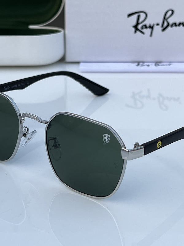 Rey ban_406_silver_green