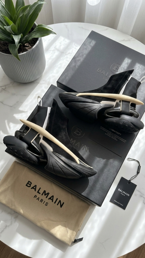 Balmain FUTURE AERODYNAMIC BLACK SNEAKER