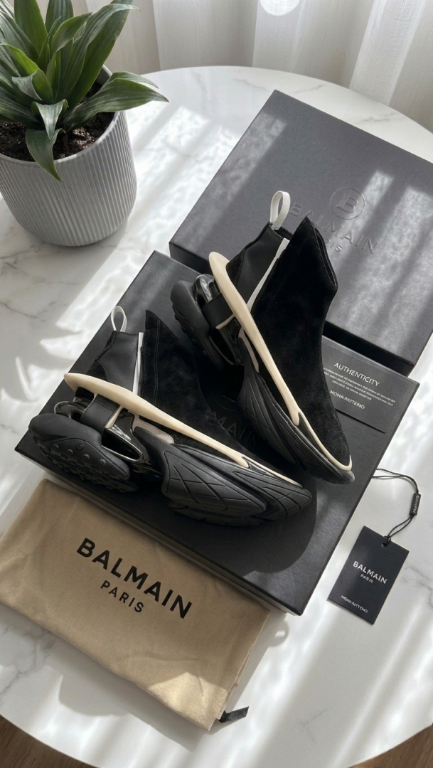 Balmain FUTURE AERODYNAMIC BLACK SNEAKER