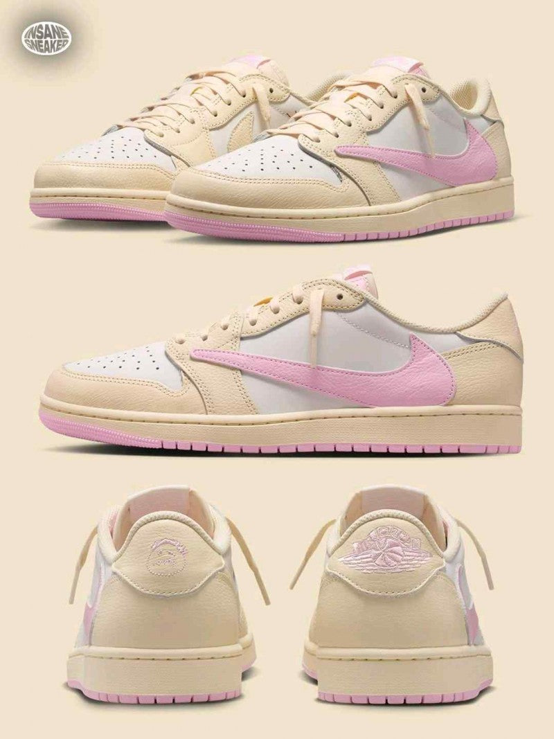 Travis Scott X Air Jordan 1 Low OG Shy Pink Semi Ua 760