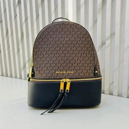 Michael Kors_MK Rhea Backpack With Dust Bag (Coffee Black - 759)