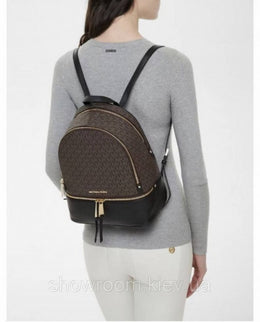 Michael Kors_MK Rhea Backpack With Dust Bag (Coffee Black - 759)