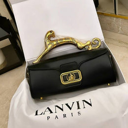 Lanvin Womens Pencil Cat Leather Bag