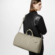 Louis Vuitton_LV Keepall Bandoulire Premium Unisex Duffle Bag With Dust Bag & Accessories (Grey - 1145)