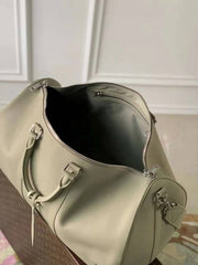 Louis Vuitton_LV Keepall Bandoulire Premium Unisex Duffle Bag With Dust Bag & Accessories (Grey - 1145)