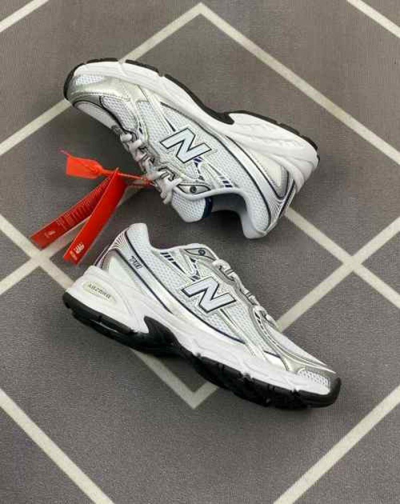 New Balencee Unisex 740 Navy with White and Shadow Grey