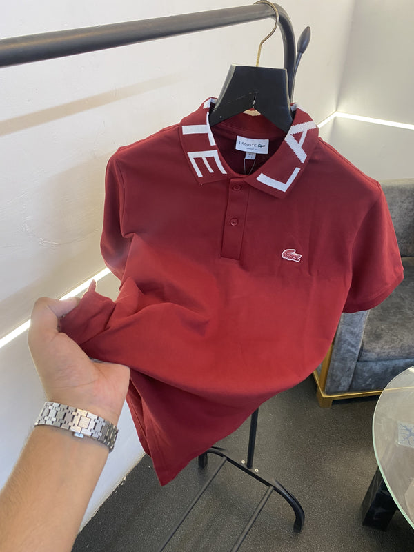 Lacoste Imported quality polo tshirt maroon