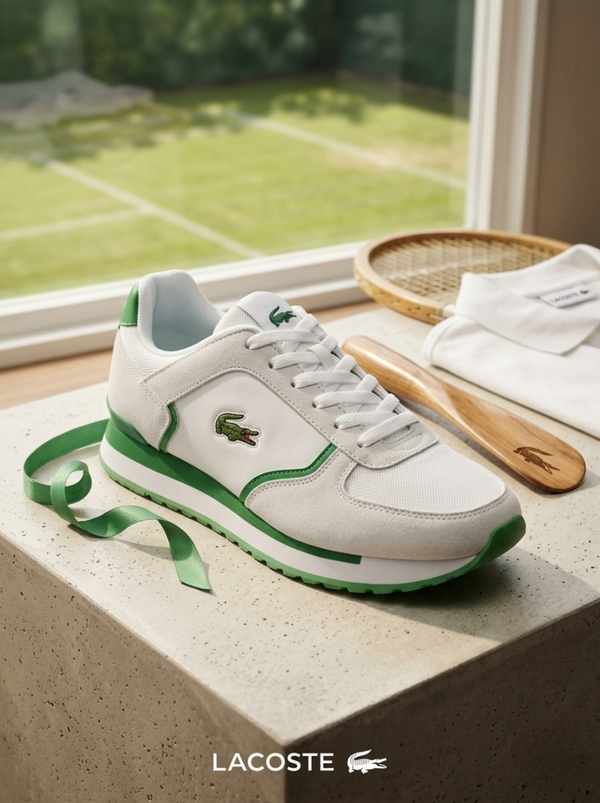 Lacoste BLANCO VERDE WHITE GREEN SNEAKER