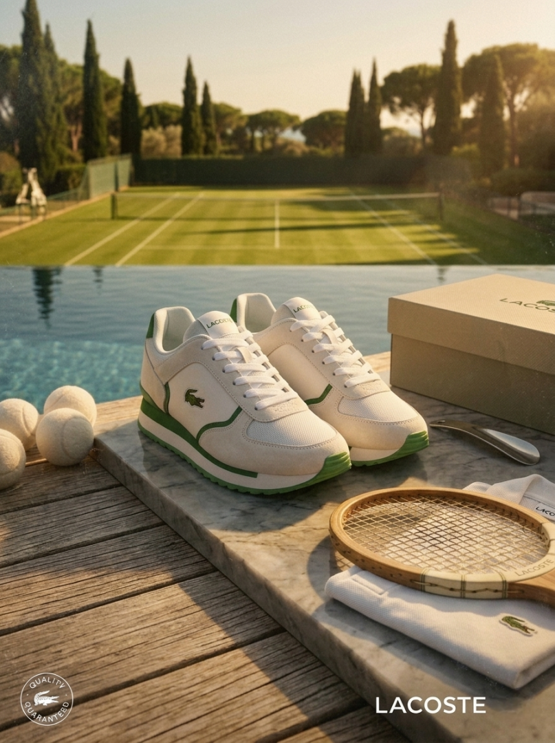 Lacoste BLANCO VERDE WHITE GREEN SNEAKER