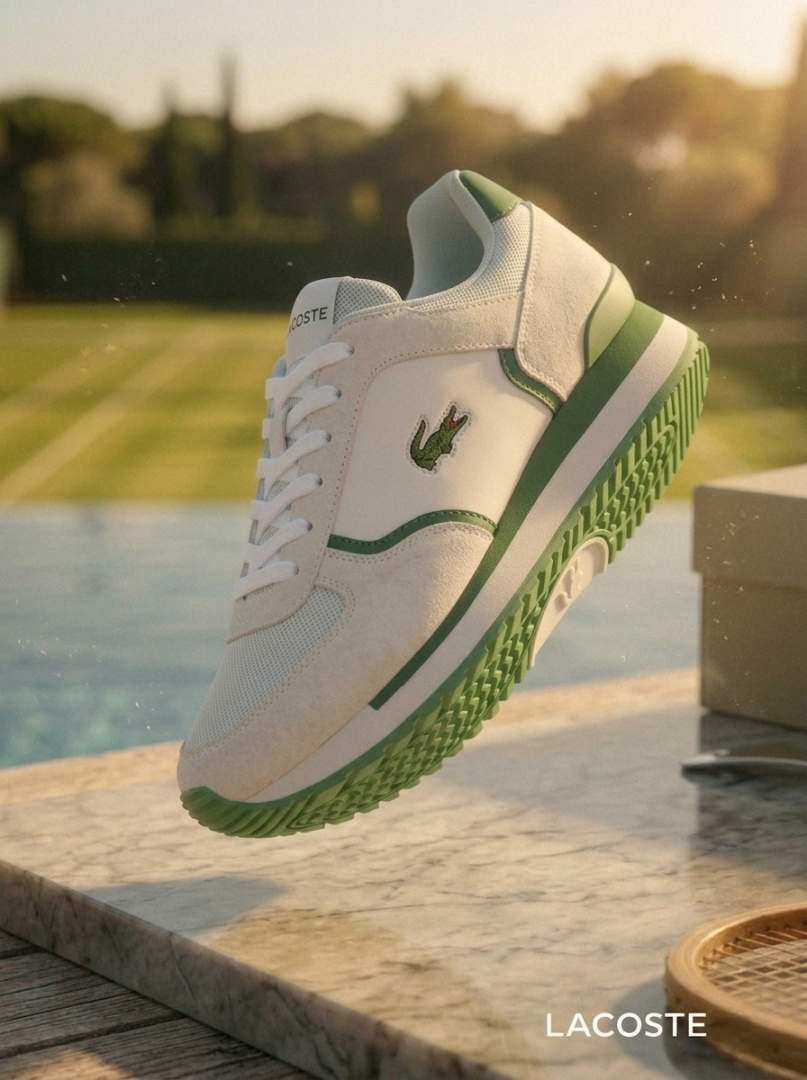 Lacoste BLANCO VERDE WHITE GREEN SNEAKER