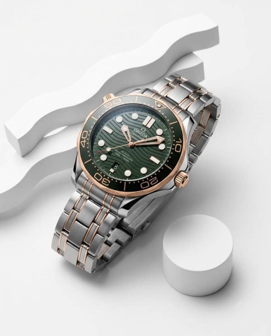 Omega Seamaster Diver 300M Automatic 2Ton-Copper-green