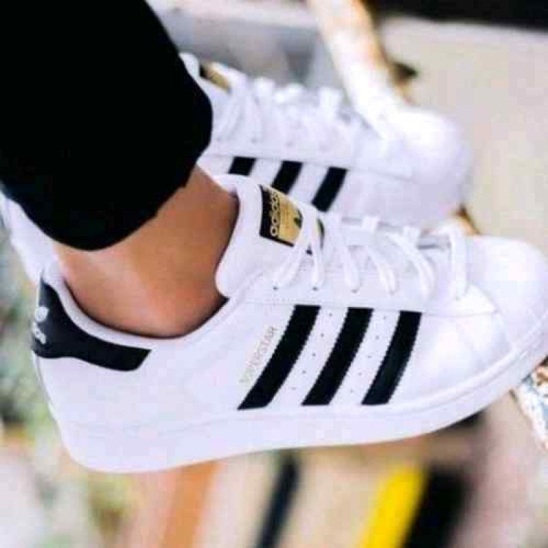 Adidas Superstar White Black Leather