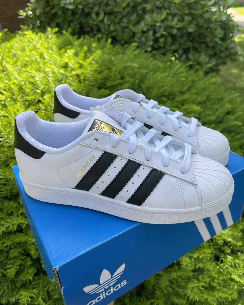 Adidas Superstar White Black Leather