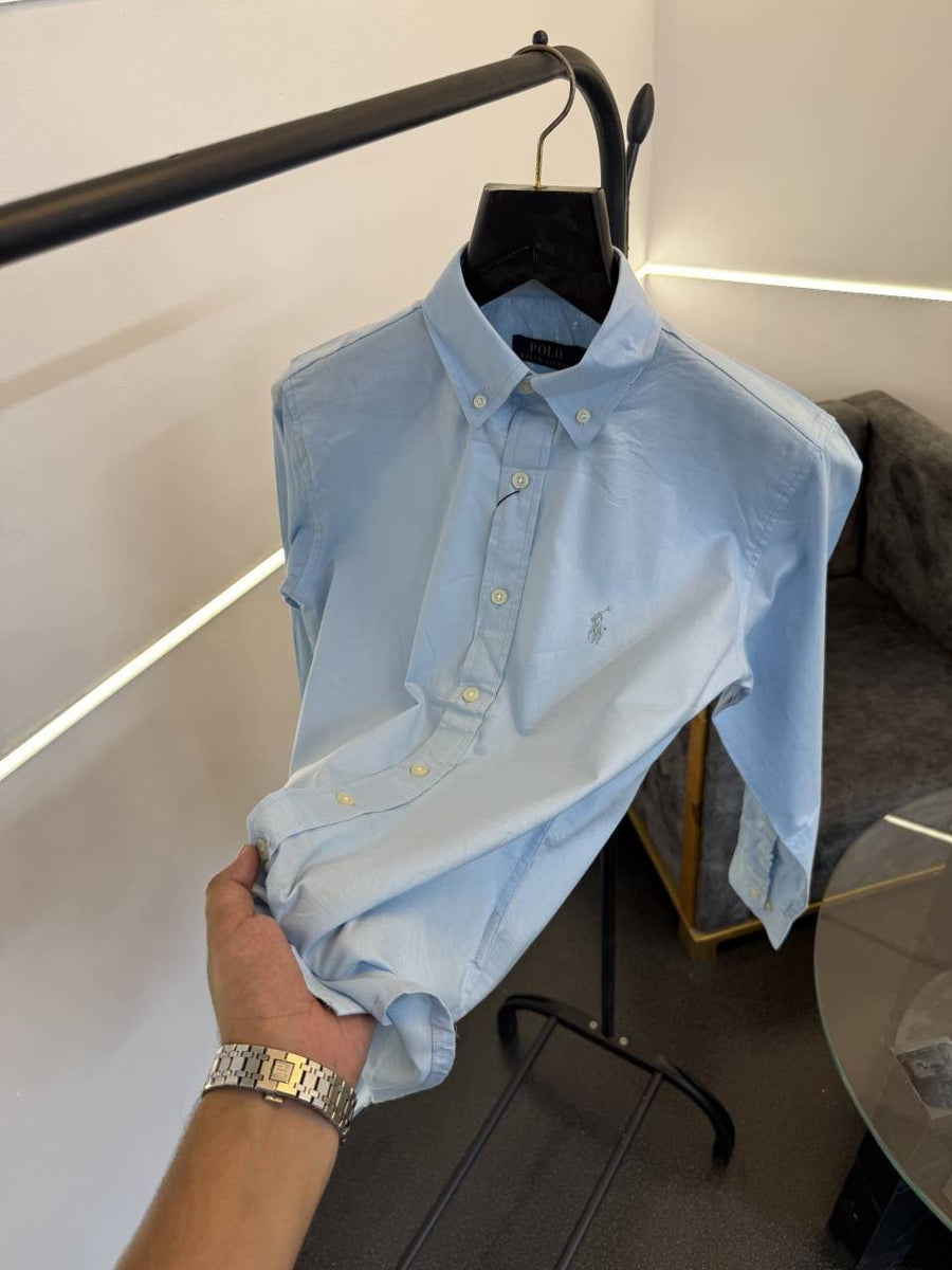 Ralph lauren pure linen imported shirt sky sale