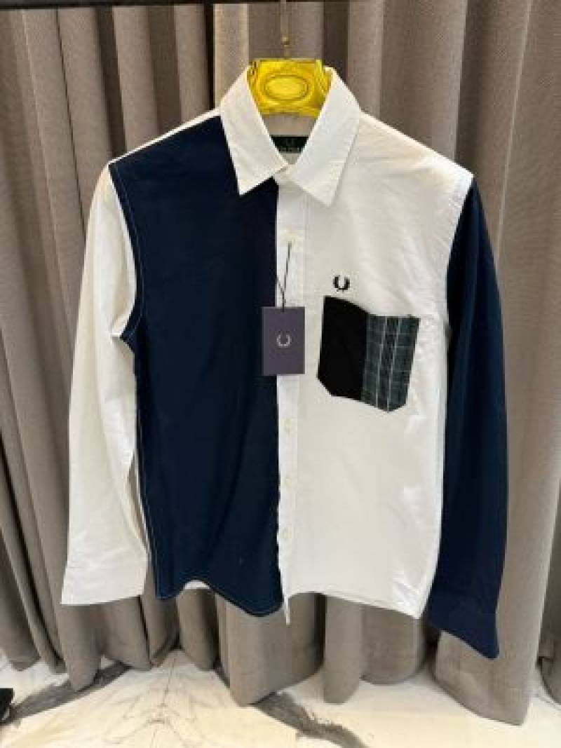 Fred_peery imported shirt Blue White