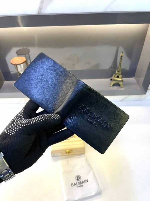 Balmain_Paris Black Premium Quality Wallet Fa 765