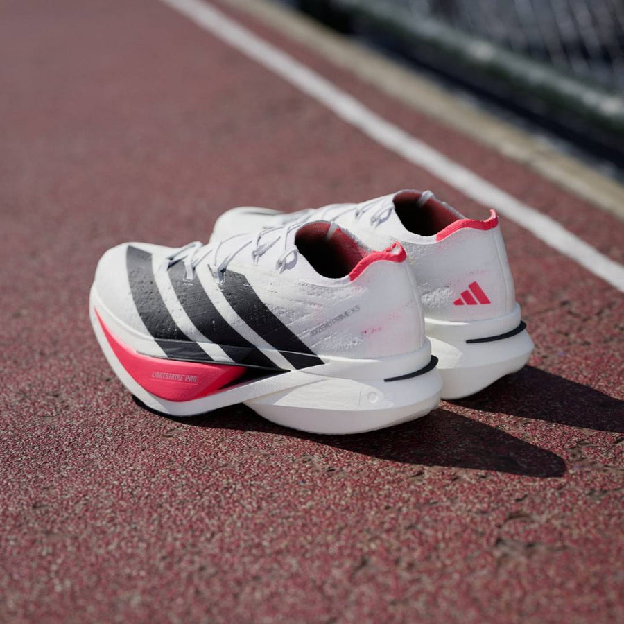 Adizero Prime X3 Strung White Red running shoe