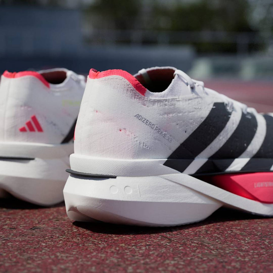 Adizero Prime X3 Strung White Red running shoe