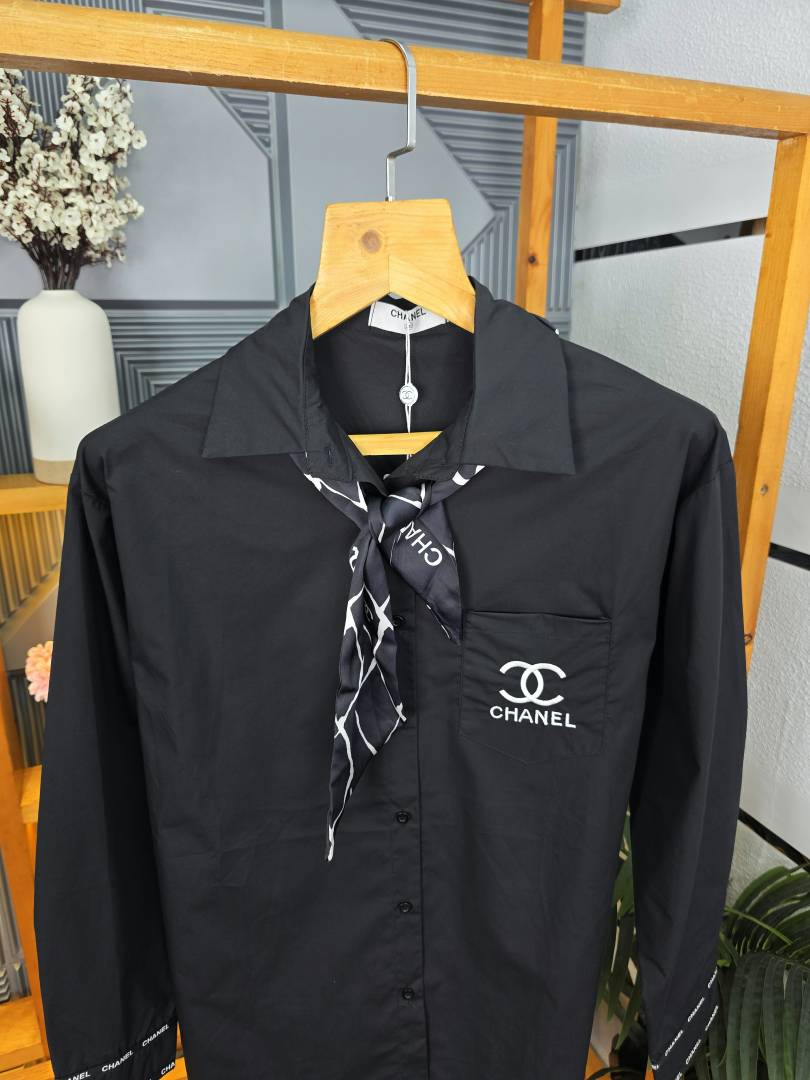 CHEN LOGO SHIRT BLACK S137-BK
