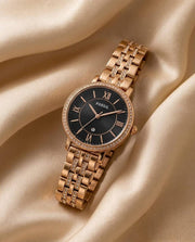 Fossil Jacqueline Rose Gold Black