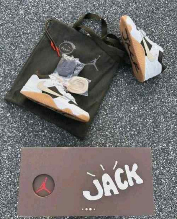 Travis Scott X Jordan Jumpman Jack Trainer Sail semi UA QUALITY