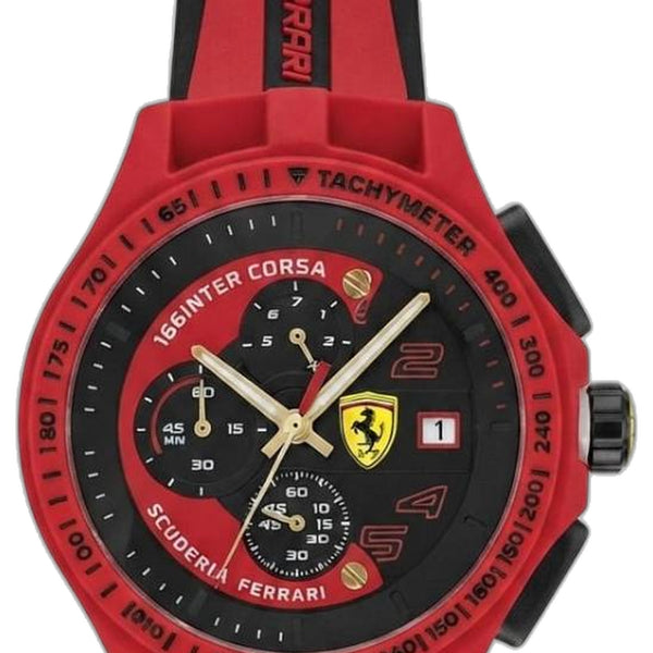 Ferrari Scuderia Red Black Dial