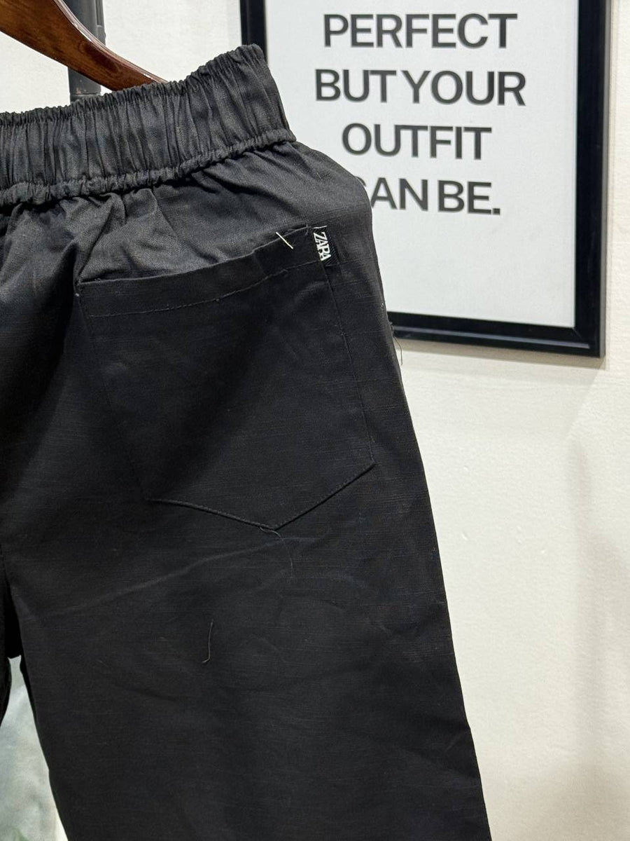 Zarra Summer imported linen trouser black