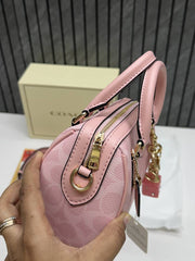 Coach Rowan mini Pink Edition With Dice Charm Original Box DustCover Highend