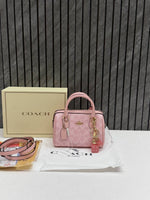 Coach Rowan mini Pink Edition With Dice Charm Original Box DustCover Highend