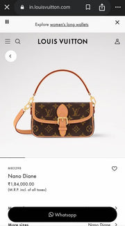 Louis Vuitton Diane Nano Brown Mono With Origin ubleBox Highend