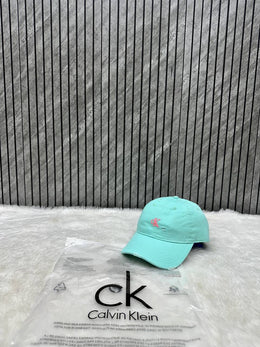 Calvin Kline_Turquoise_Small_Highend_Quality_Front_Logo_Premium_Unisex_Cap_With_Original_Polly_Bag