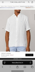 Hackett imported Half Linen Shirts