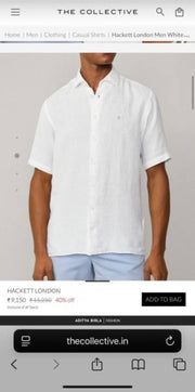 Hackett imported Half Linen Shirts
