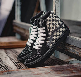 Vans SK8 High Zebra n Checkerboard Sneakers